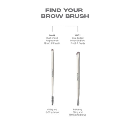 Morphe M401 Dual-Ended Angled Brow Brush & Spoolie