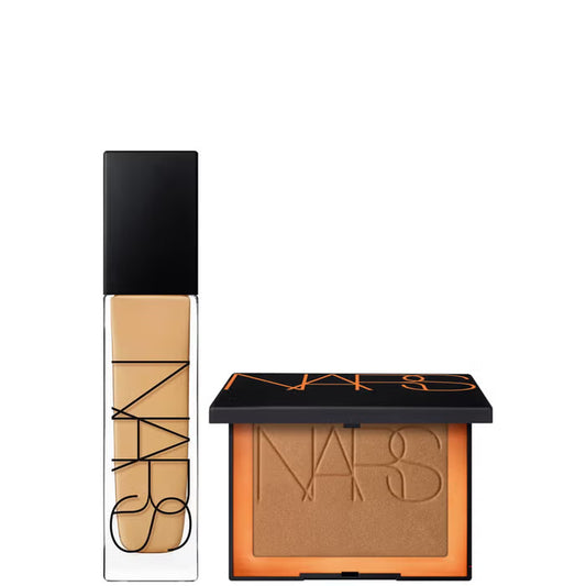 NARS Natural Longwear Foundation Stromboli and Laguna Bronzing Powder