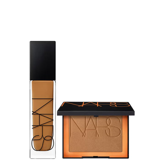 NARS Natural Longwear Foundation Macao and Laguna Bronzing Powder