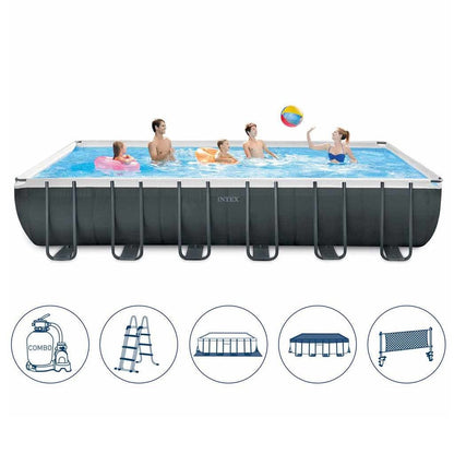 Intex Outdoor Intex Rectangular Ultra Frame Pool 24ft