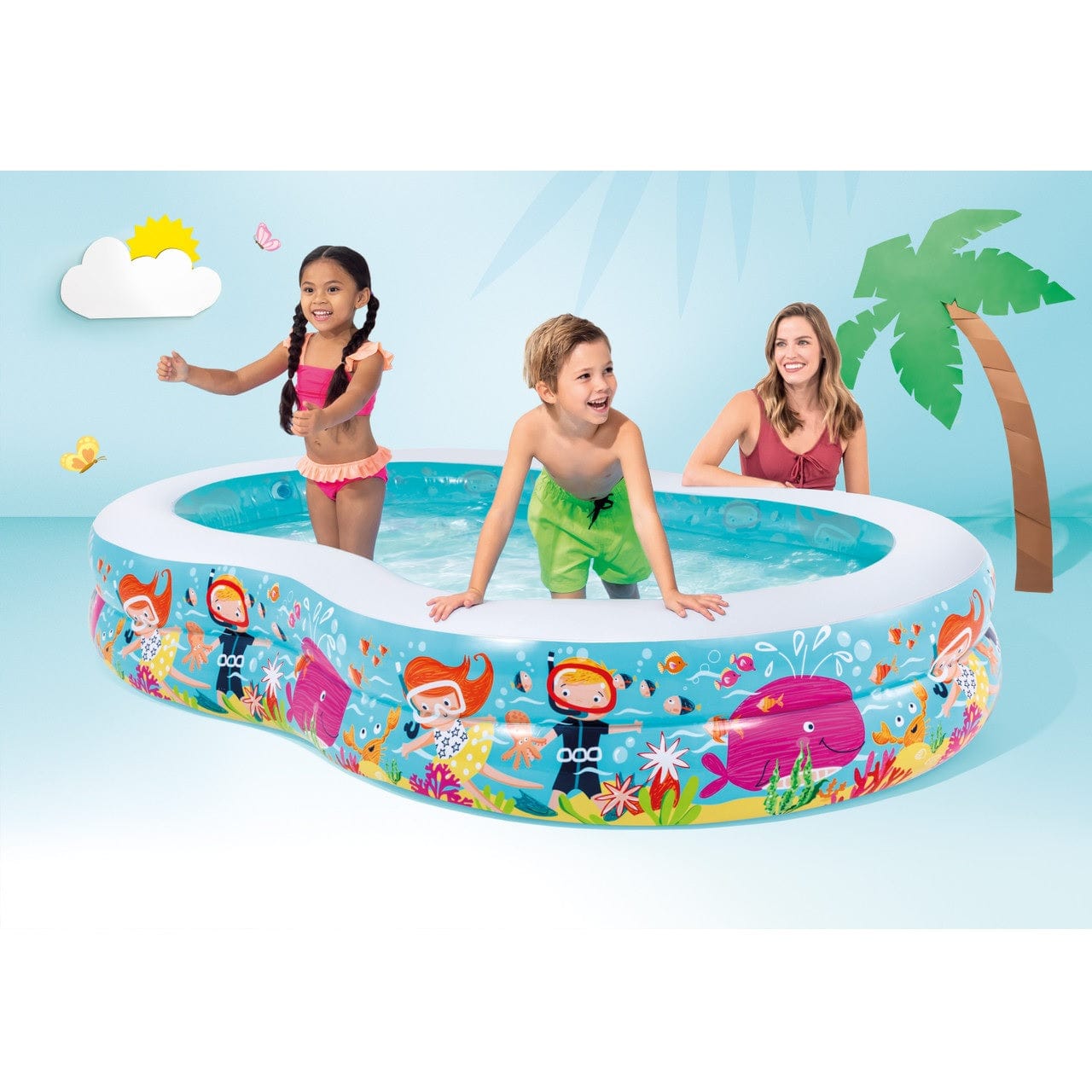 Intex Outdoor Intex Swim Center Seashore Pool