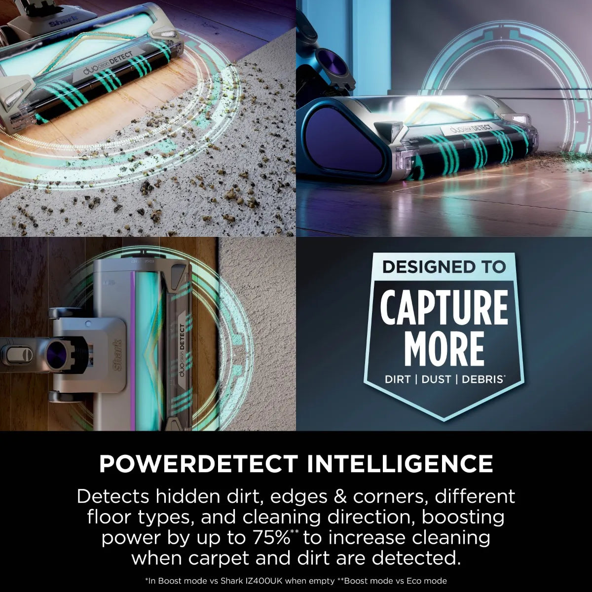 Shark PowerDetect Cordless Vacuum Cleaner IP1251MET - Mocha Grey / Brass