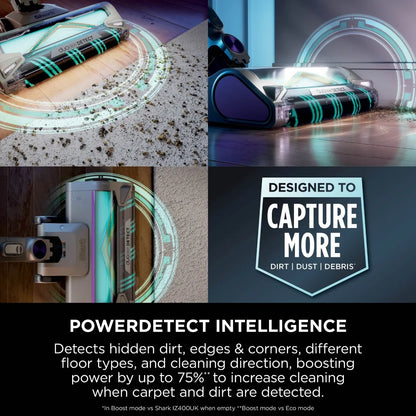 Shark PowerDetect Cordless Vacuum Cleaner IP1251MET - Mocha Grey / Brass