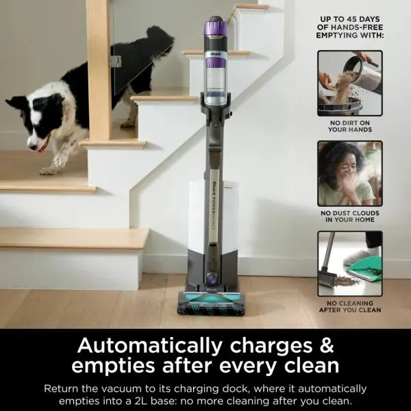 Shark PowerDetect Clean & Empty Cordless Pet Vacuum IP3251MET - Mocha Grey / Brass