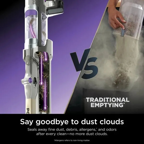 Shark PowerDetect Clean & Empty Cordless Pet Vacuum IP3251MET - Mocha Grey / Brass