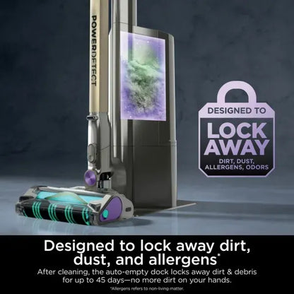 Shark PowerDetect Clean & Empty Cordless Pet Vacuum IP3251MET - Mocha Grey / Brass
