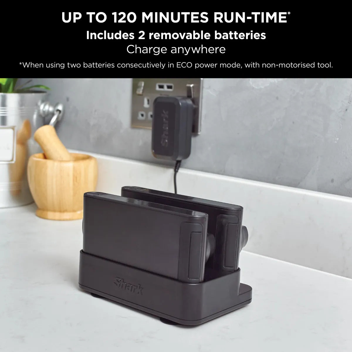 Shark Stratos Cordless Stick Vacuum Cleaner, Pet Pro Model [Double Battery] IZ420MET