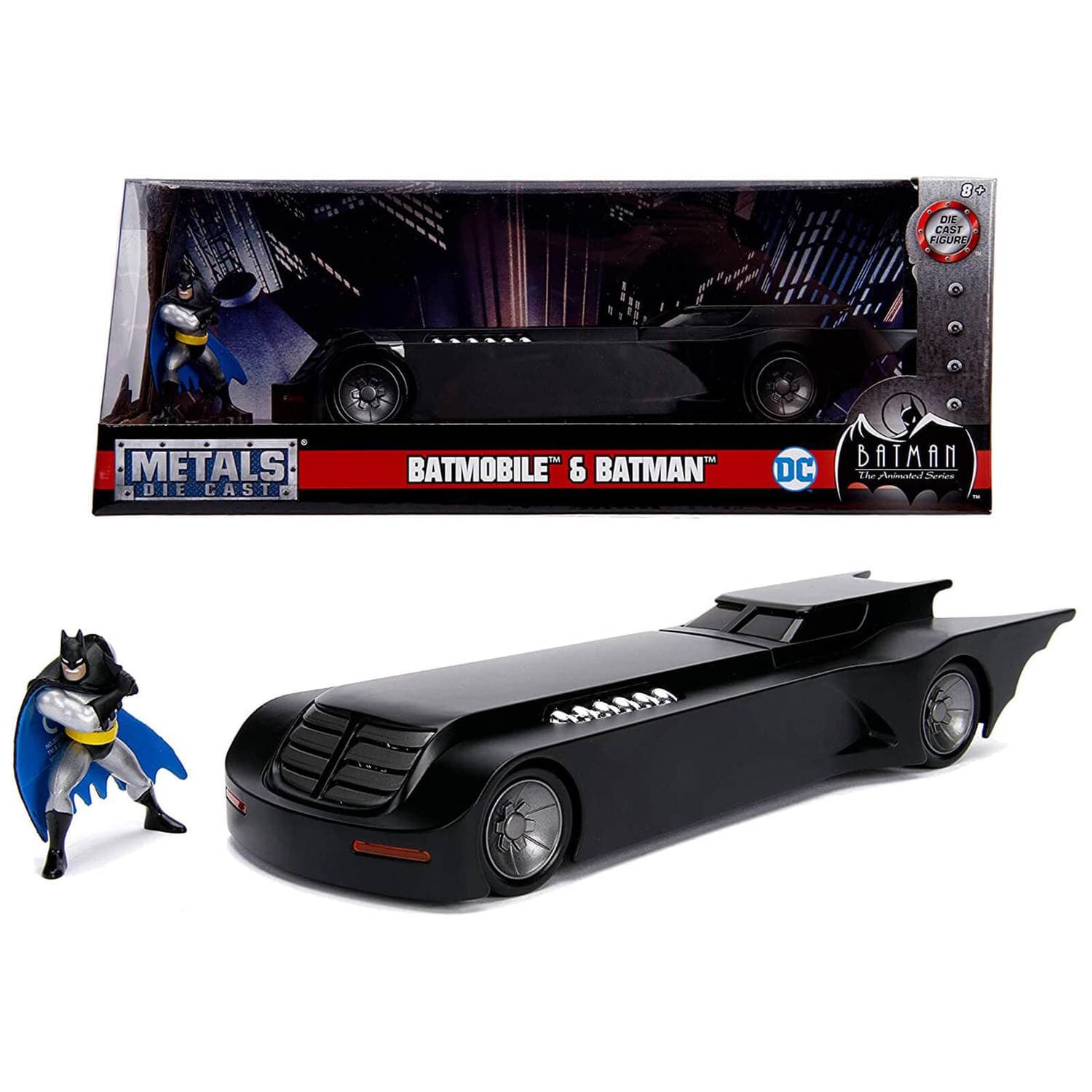 JADA Toys Jada - Batman Animated Series Batmobile 1:24