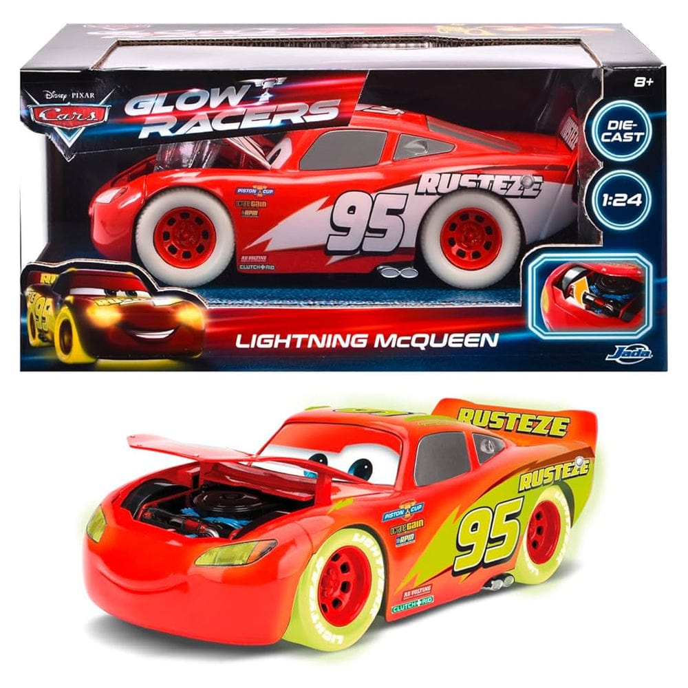 JADA Toys Jada - Lightning Mcqueen Glow Racers 1:24