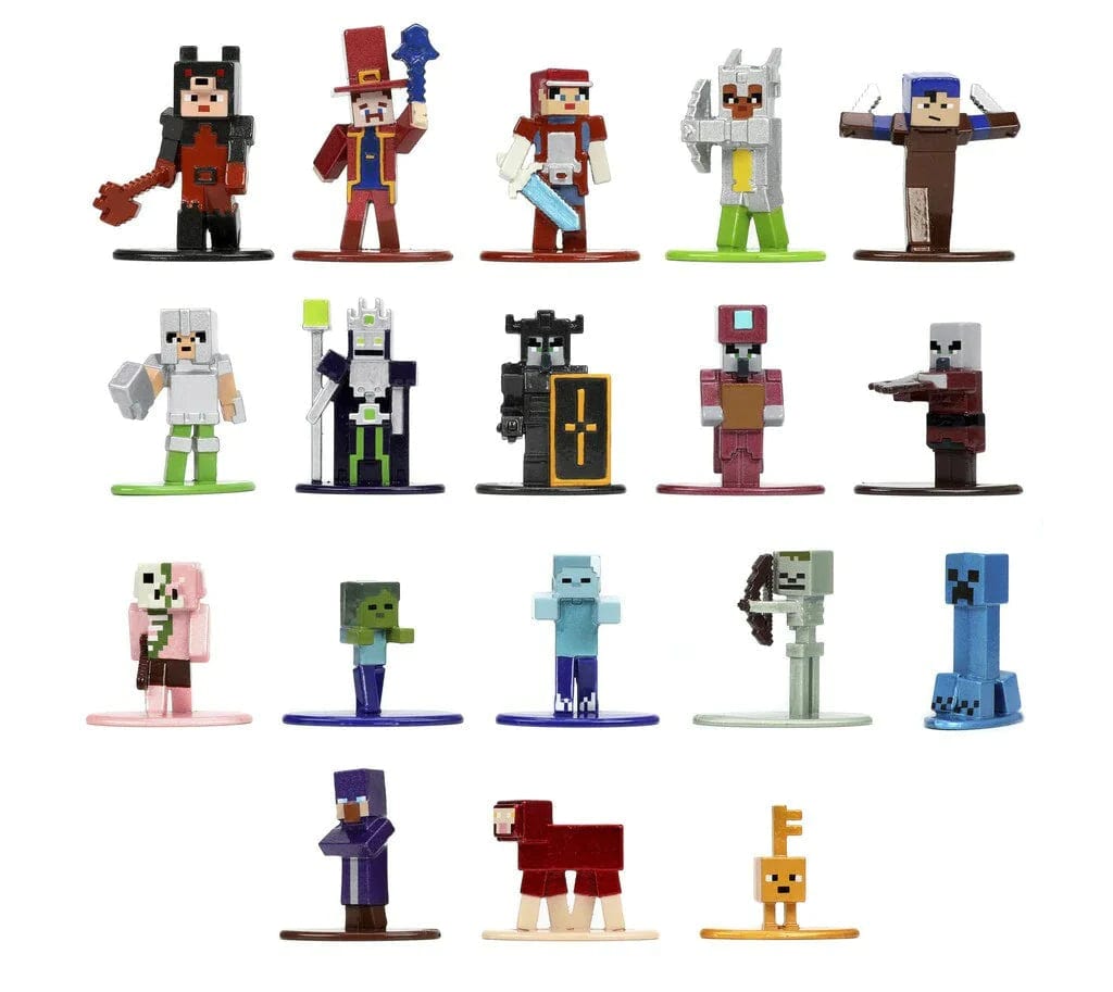 JADA Toys Jada - Minecraft Multi Pack Nano Figures,Wave 7 - 1:65 18Pcs