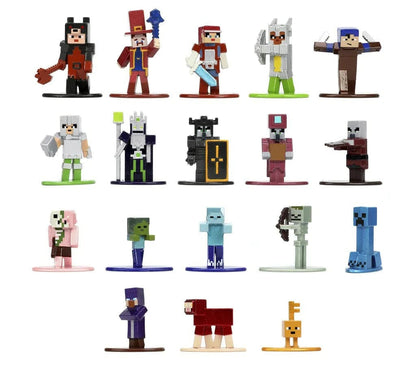 JADA Toys Jada - Minecraft Multi Pack Nano Figures,Wave 7 - 1:65 18Pcs