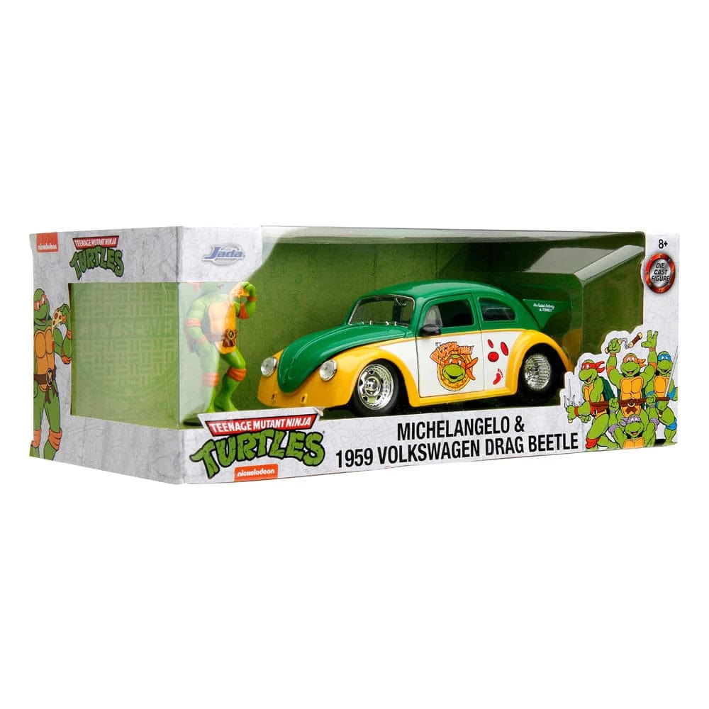 JADA Toys Jada - Ninja Turtles 1959 Vw Drag Beetle 1:24