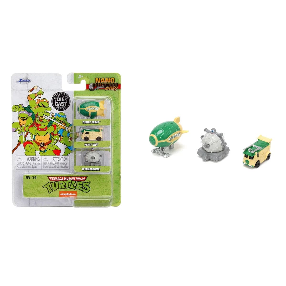 JADA Toys Jada - Ninja Turtles 3 Pack Nano Cars