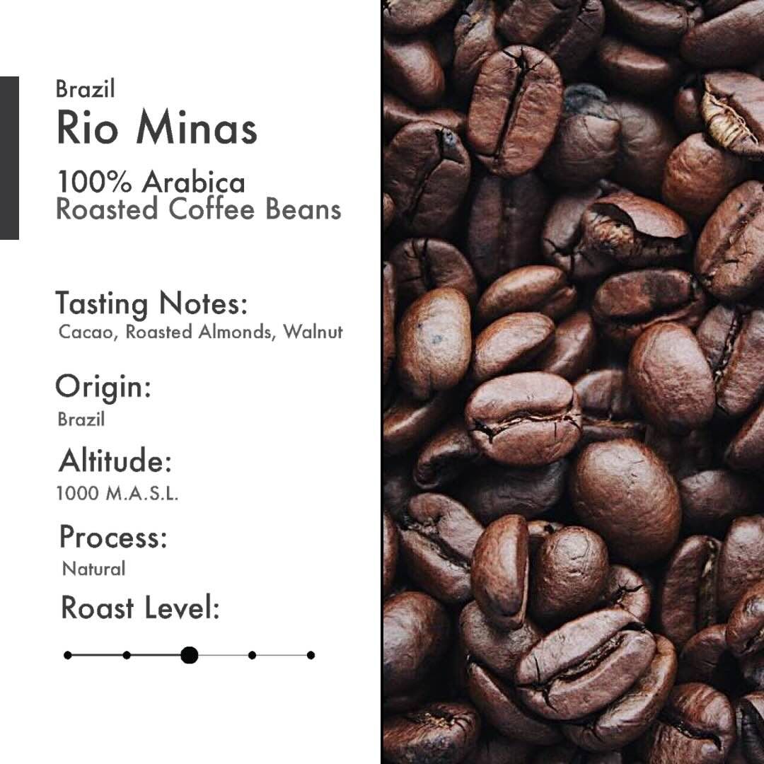 Kava Noir Brazil Rio Minas Coffee 250g