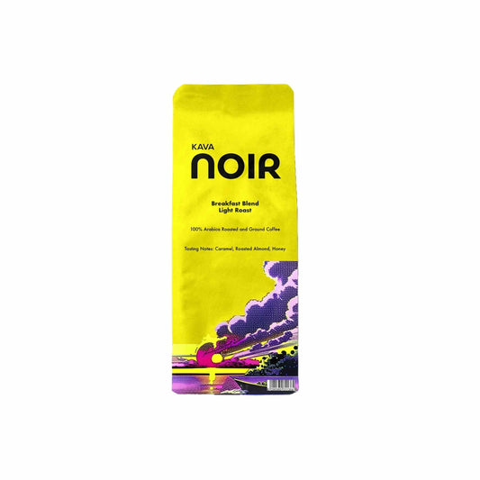 Kava Noir Breakfast Blend - Light Roast Ground Coffee 250g