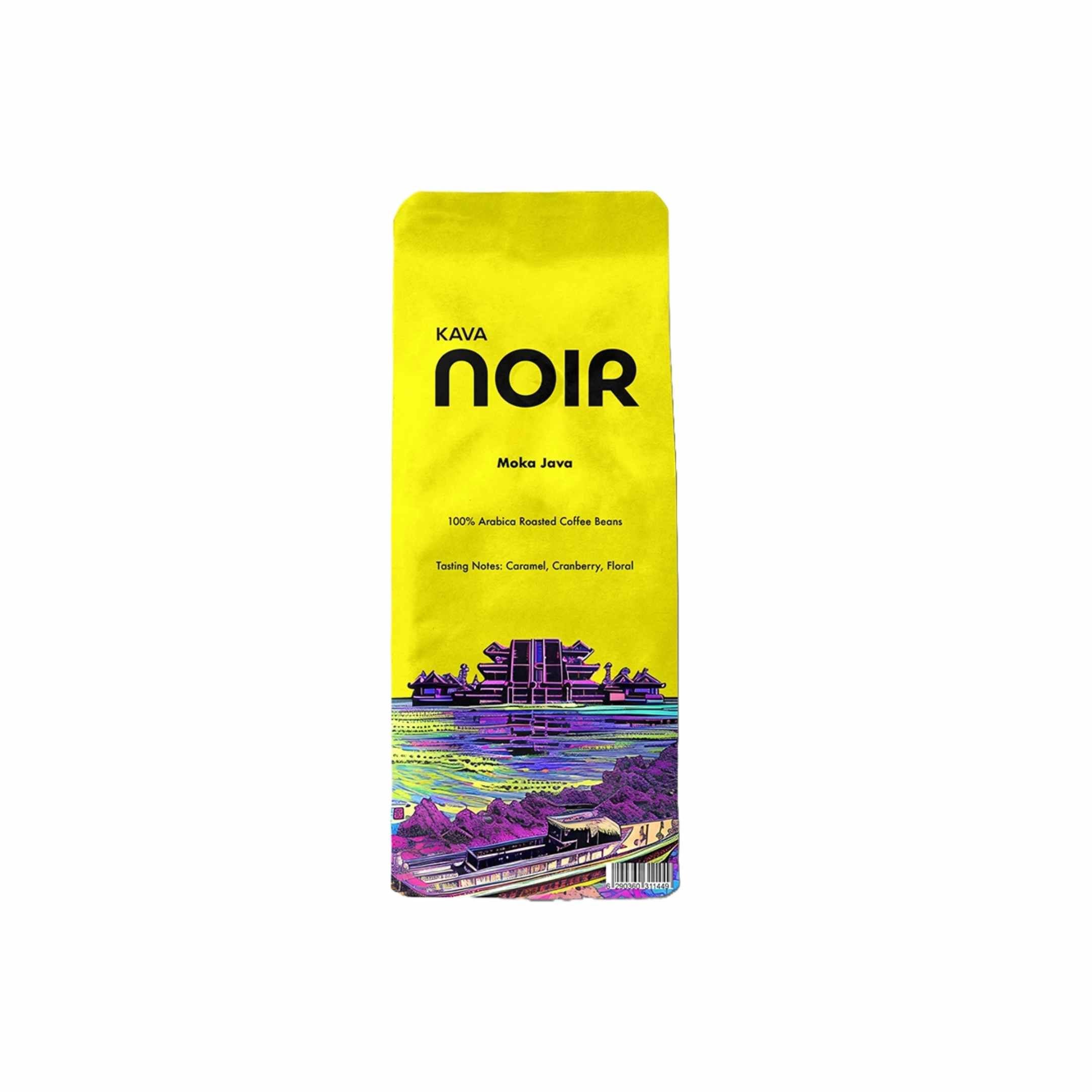 Kava Noir Moka Java Whole Coffee Beans 250g