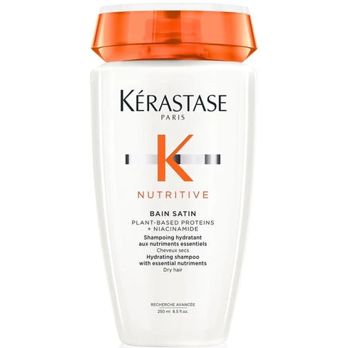 KÉRASTASE BAIN SATIN HYDRATING SHAMPOO PLANT-BASED PROTEINS + NIACINAMIDE DRY HAIR 250ml