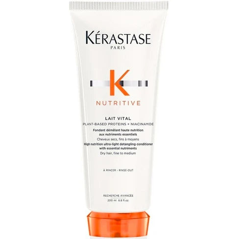 KÉRASTASE NUTRITIVE LAIT VITAL DETANGLING CONDITIONER FOR DRY HAIR, FINE TO MEDIUM 200ml