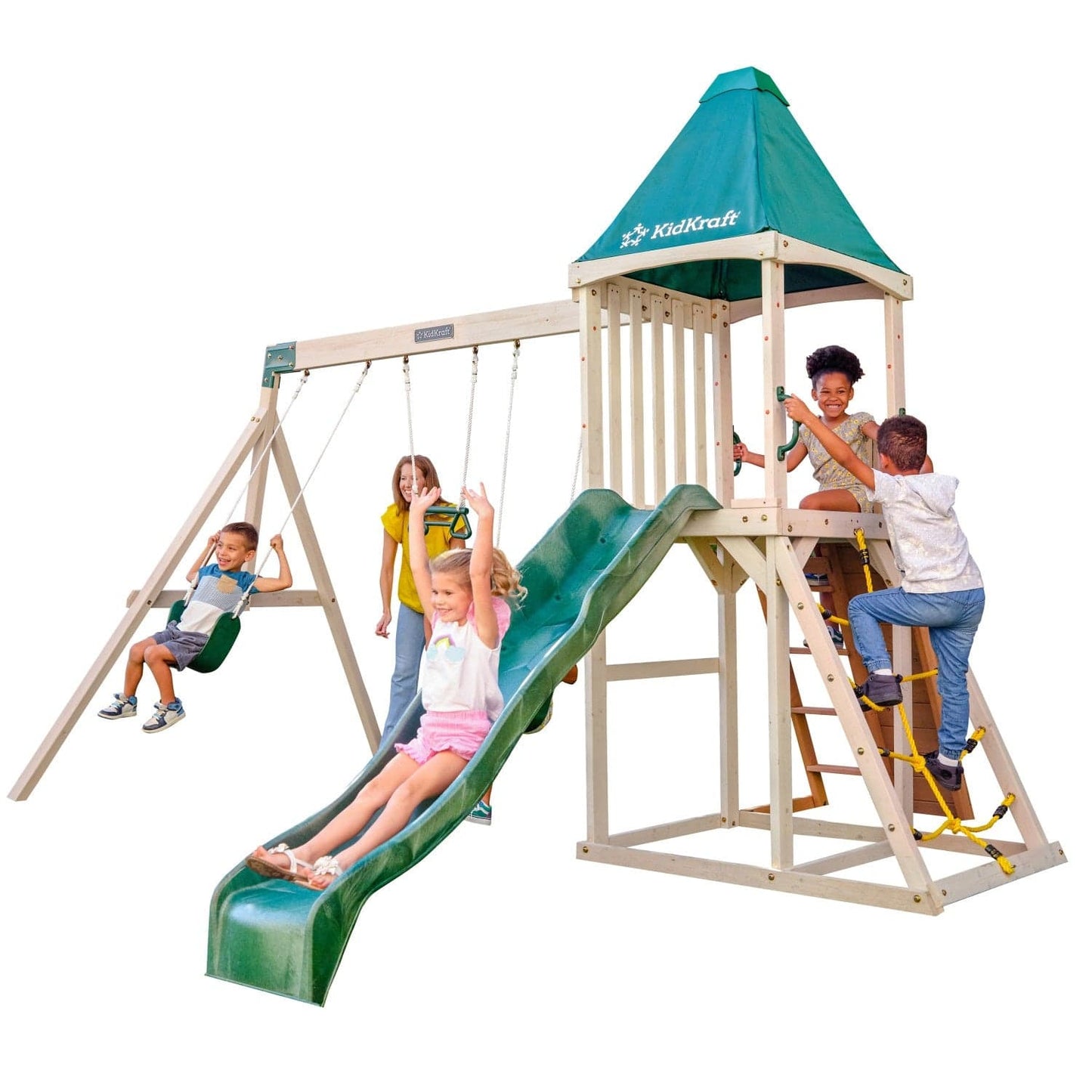 KidKraft Outdoor KidKraft Emerald Challenge Swing Set