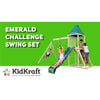 KidKraft Outdoor KidKraft Emerald Challenge Swing Set