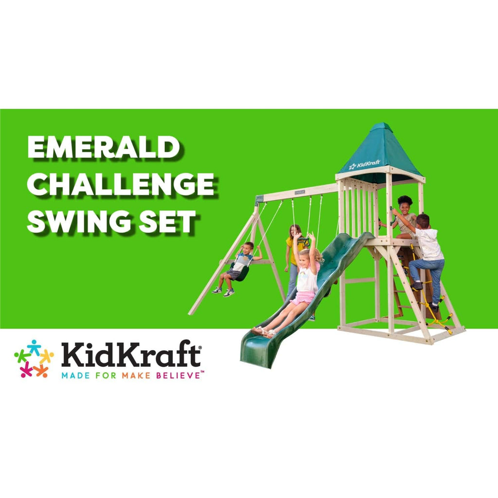 KidKraft Outdoor KidKraft Emerald Challenge Swing Set