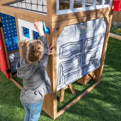 KidKraft Outdoor Kidkraft Hobby Workshop Wooden Playhouse