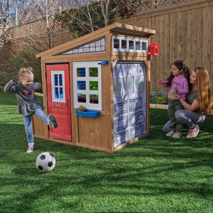KidKraft Outdoor Kidkraft Hobby Workshop Wooden Playhouse
