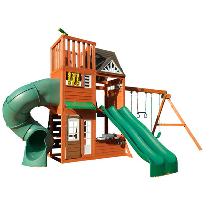 KidKraft Outdoor KidKraft Wooden Hilltop Playset