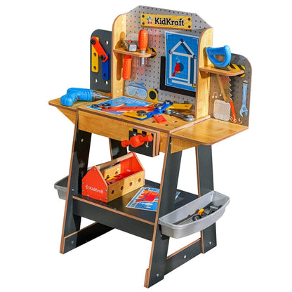 KidKraft Toys Kidkraft Blueprint Build Wooden Workbench