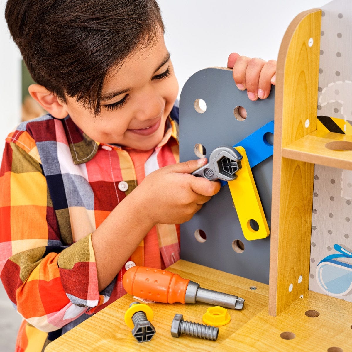 KidKraft Toys Kidkraft Blueprint Build Wooden Workbench