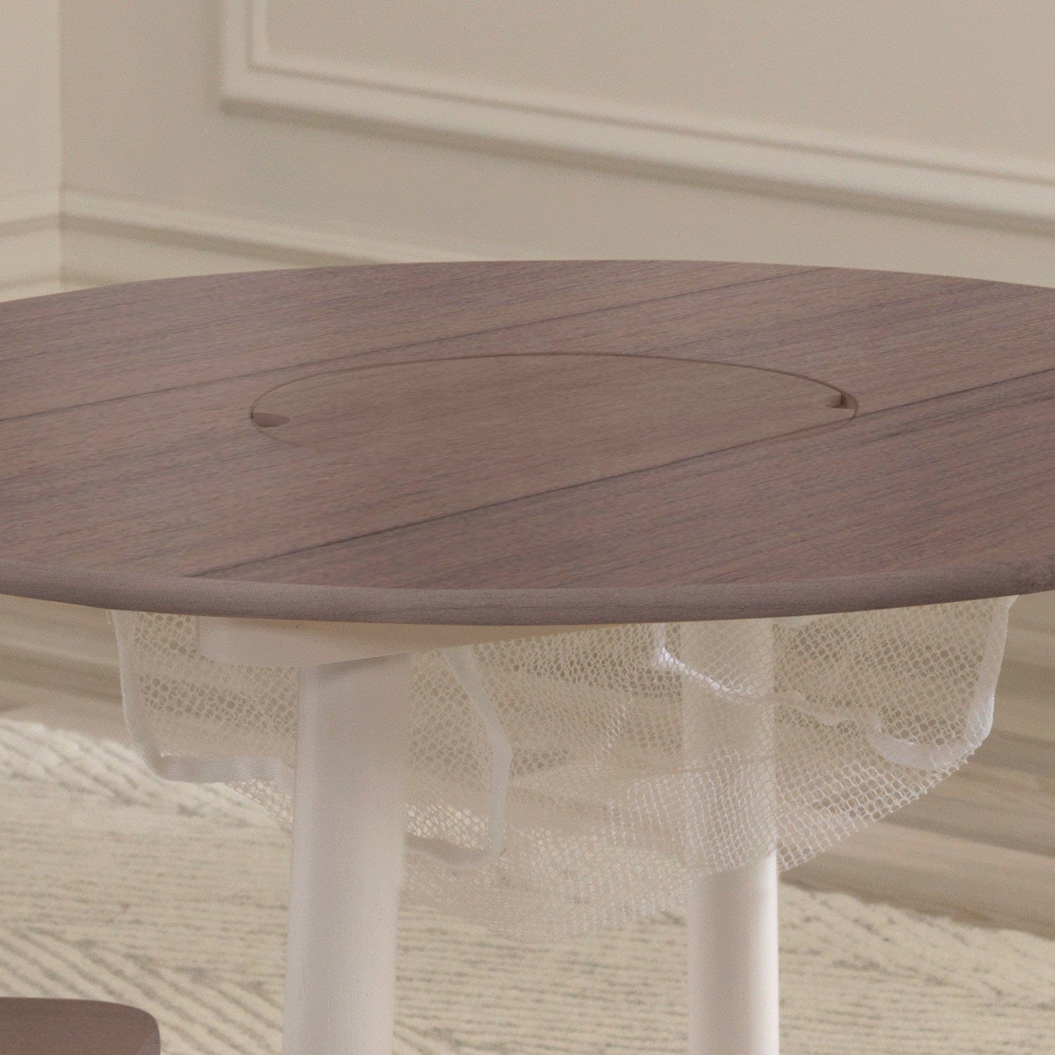 KidKraft Toys Kidkraft Round Storage Table & 2 Chair Set - Gray Ash