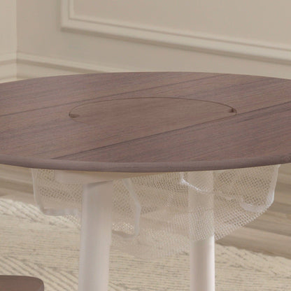 KidKraft Toys Kidkraft Round Storage Table & 2 Chair Set - Gray Ash