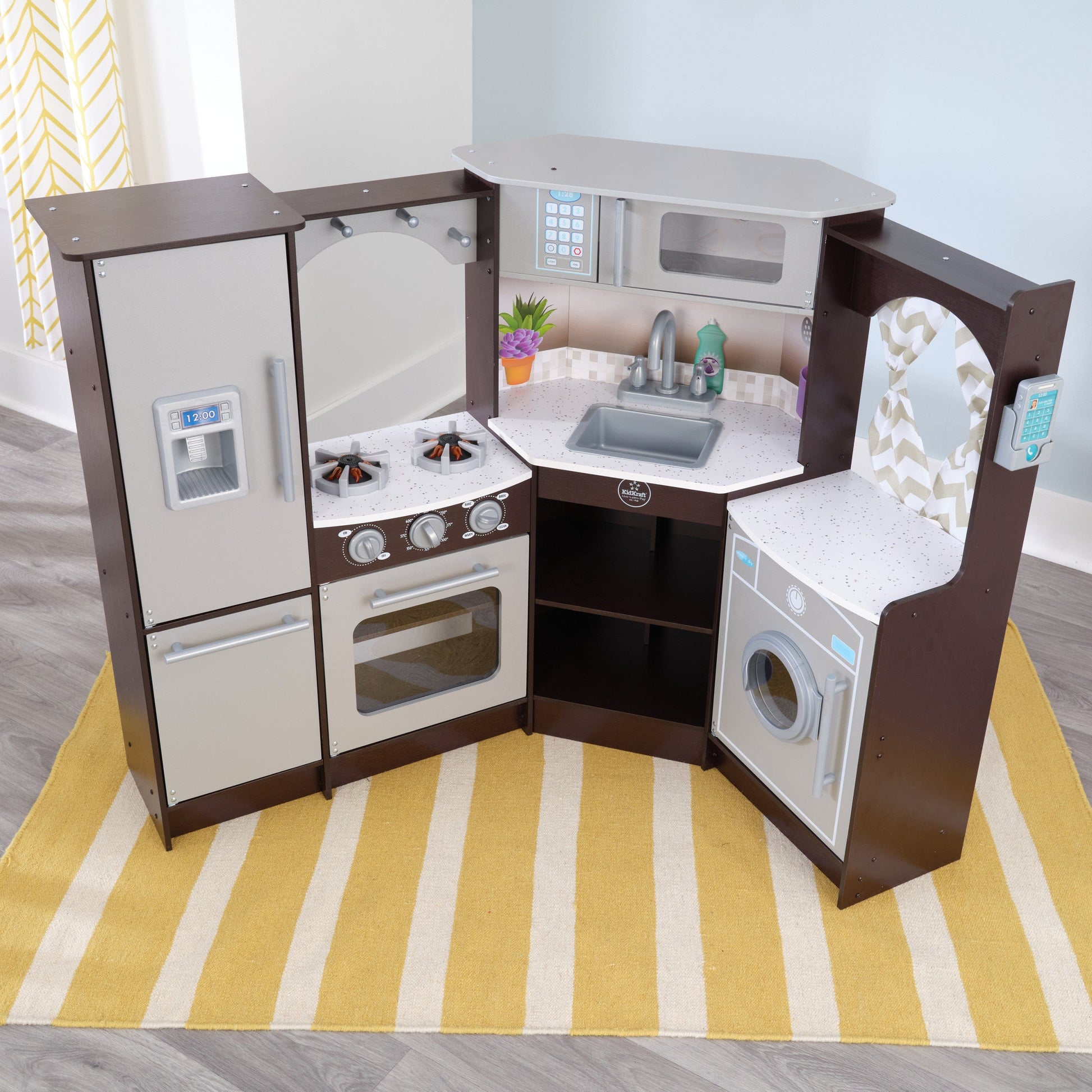 KidKraft Toys Kidkraft Ultimate Corner Play Kitchen Espresso
