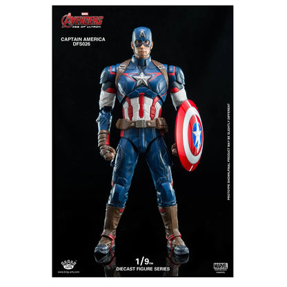 King Arts DFS026 Marvel Captain America 1/9 Scale Diecast Figure