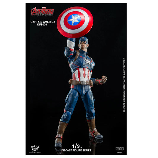 King Arts DFS026 Marvel Captain America 1/9 Scale Diecast Figure