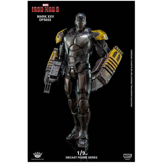 King Arts DFS033 Marvel Iron Man 3 Mark XXV 1/9 Scale Diecast Figure