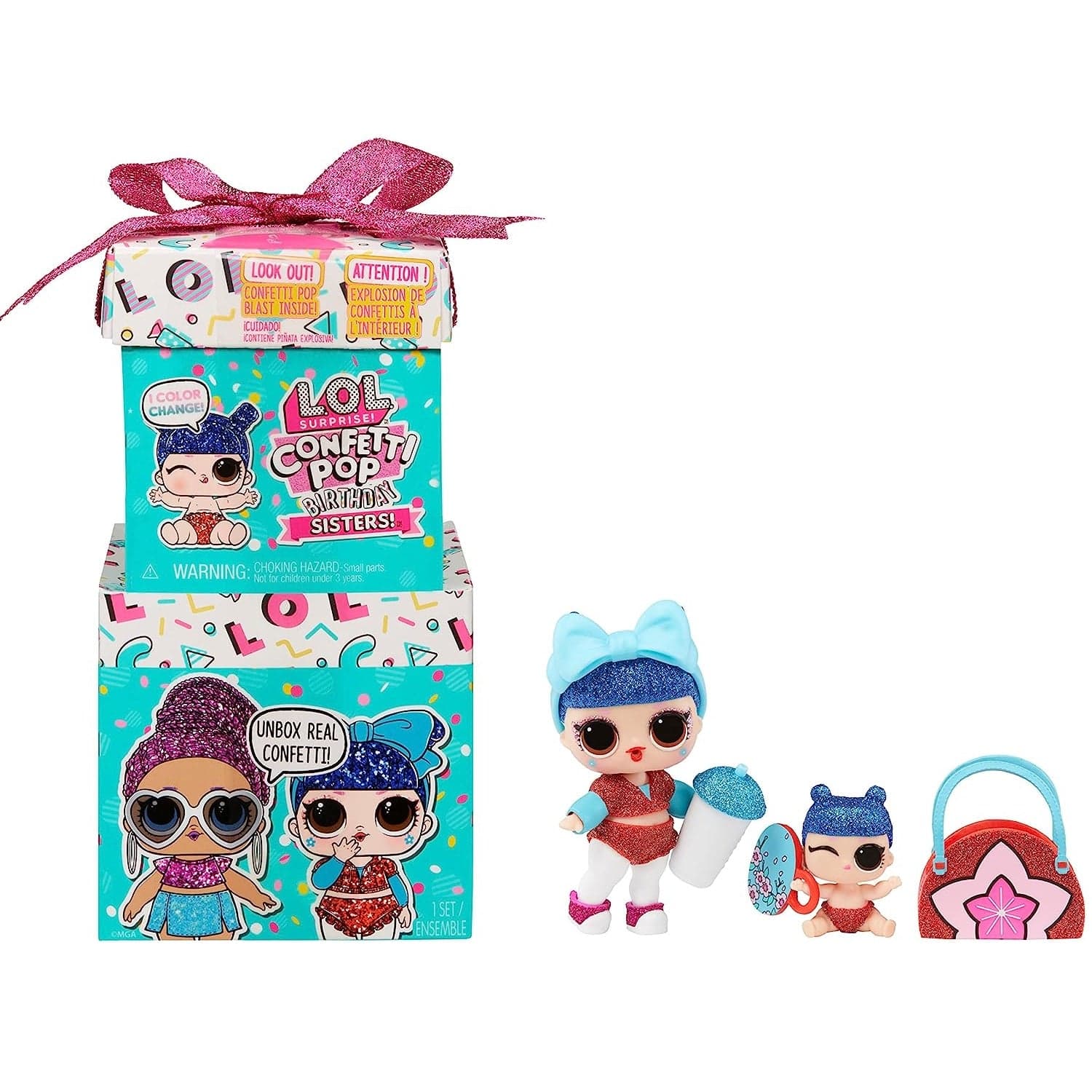 LOL Surprise Confetti Pop Birthday Sisters Doll