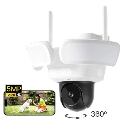 Aosu L5P FloodlightCam Pro 5MP Smart Camera (AS-CAM-L5P-FLDLGHT-PRO)
