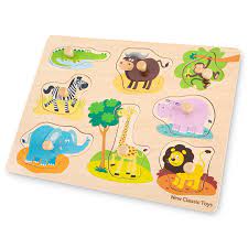 Lelin Toys Safari Peg Puzzle