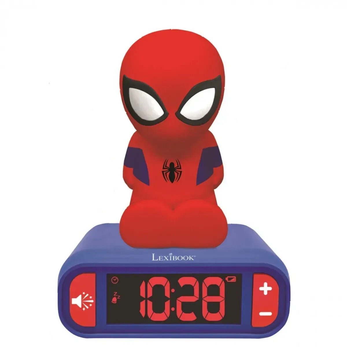 Lexibook - Spiderman Alarm Clock with Night Light 3D Design