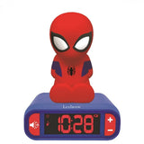Lexibook - Spiderman Alarm Clock with Night Light 3D Design