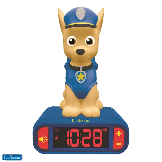 Lexibook - Paw Patrol 3D Alarm Clock with Night Light and Sound Effects