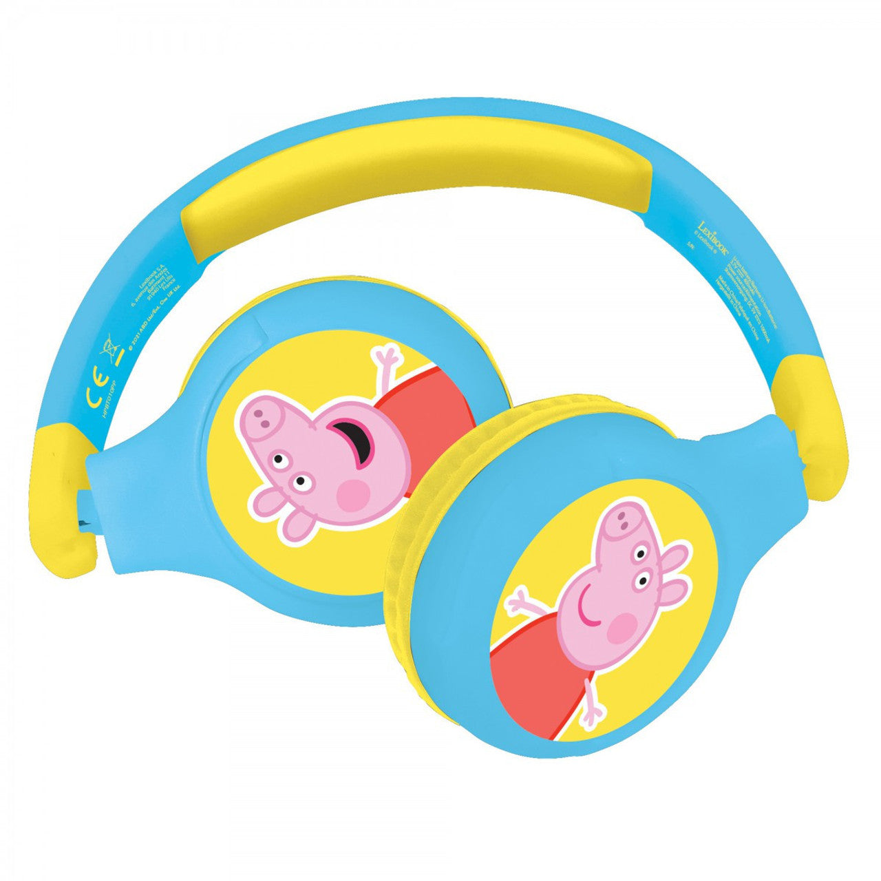 Lexibook - Peppa Pig 2-in-1 Bluetooth and Wired Foldable Headphones