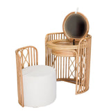 Ligna Home & Kitchen Liza Rattan Vanity & Stool - Style A