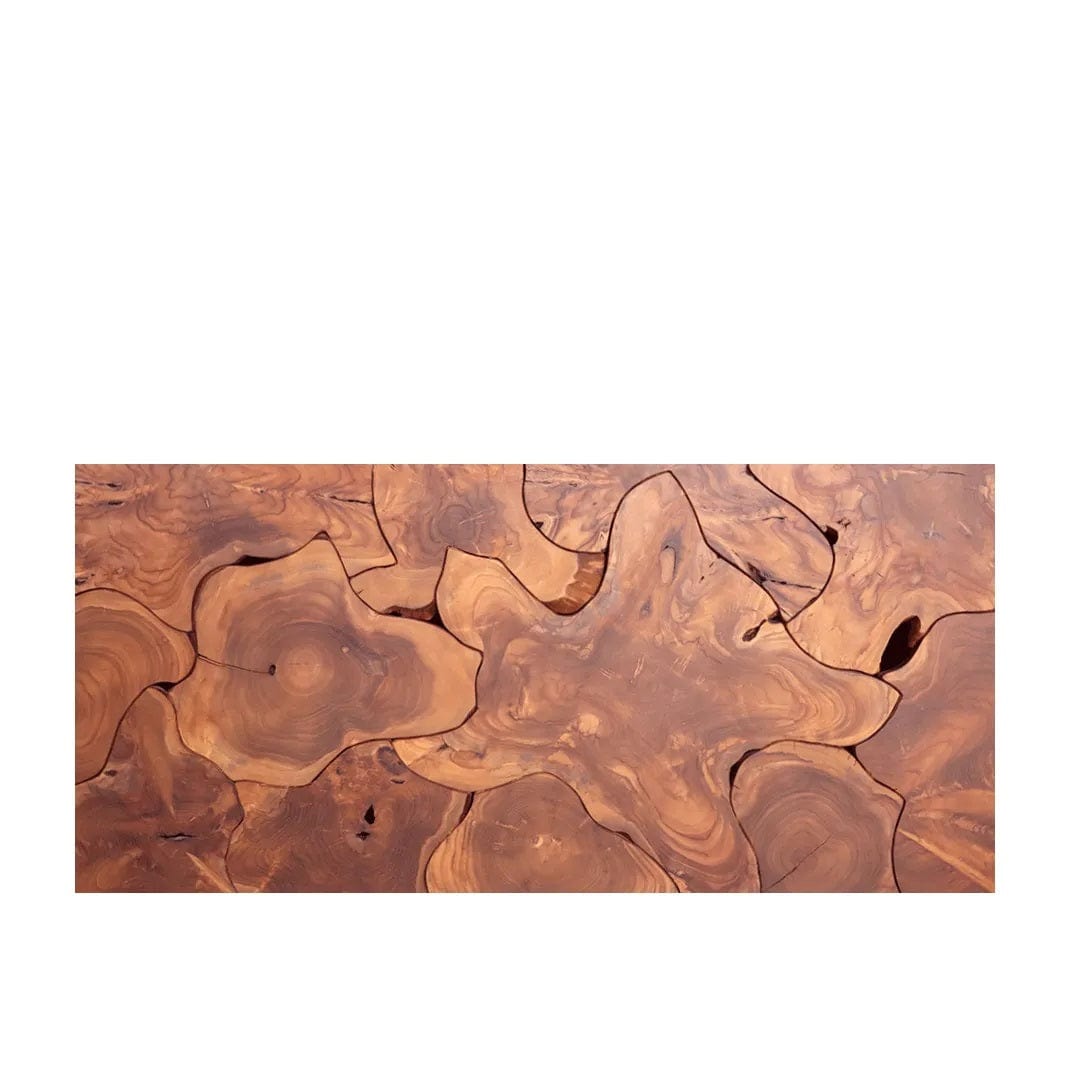 Ligna Home & Kitchen Teak Slice Console