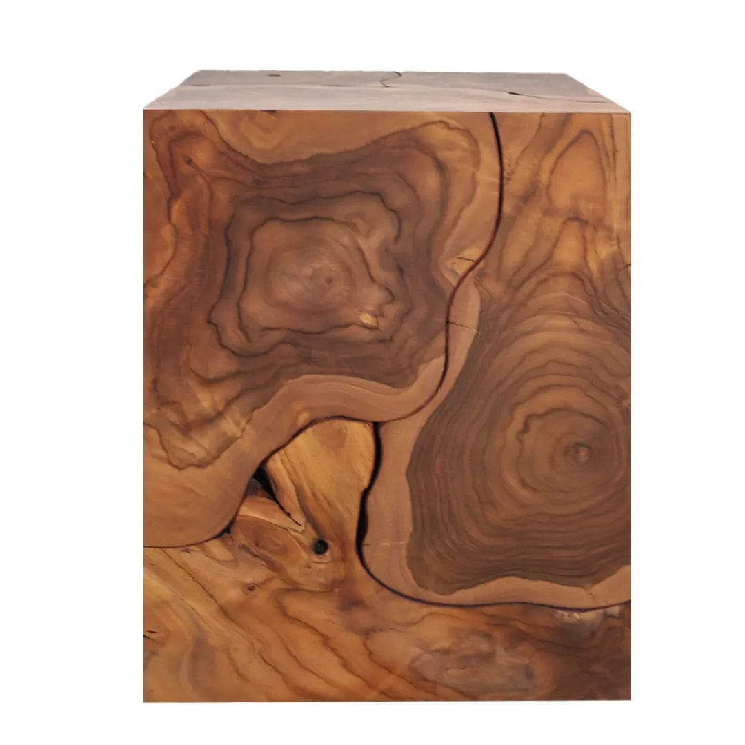 Ligna Home & Kitchen Teak Slice Side Table