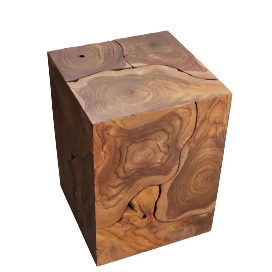 Ligna Home & Kitchen Teak Slice Side Table