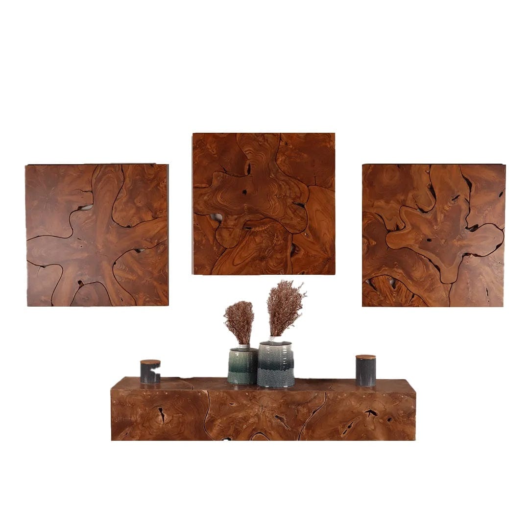 Ligna Home & Kitchen Teak Slice Wall Art