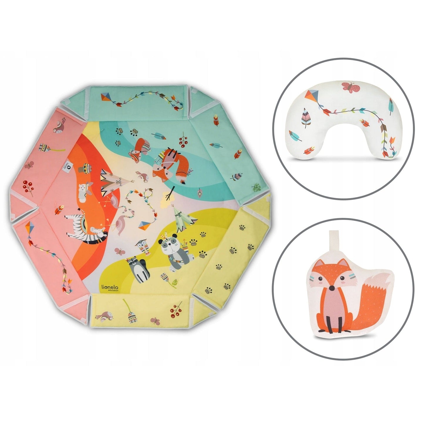 Lionelo Babies Lionelo Educational Mat Jenny - Multicolor