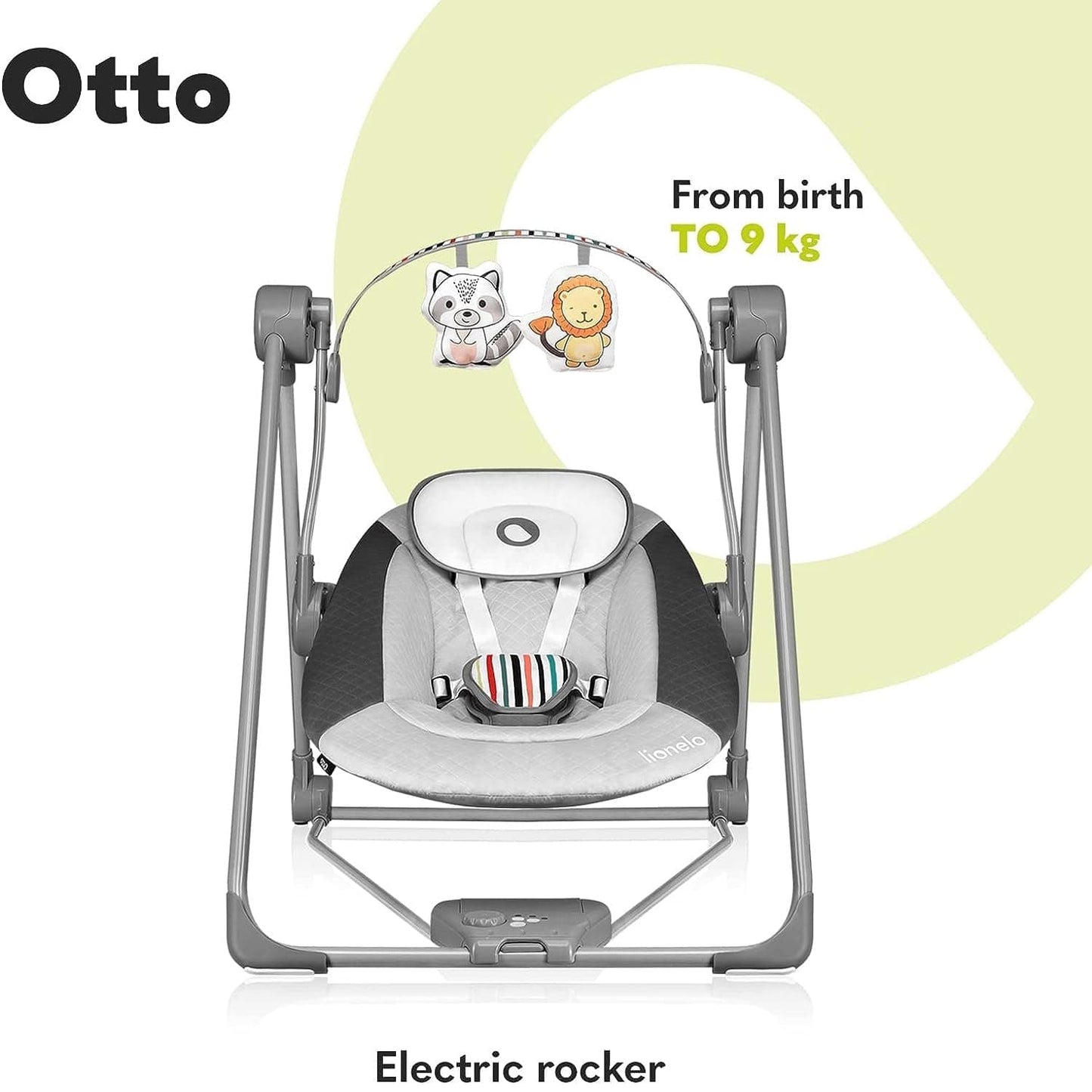 Lionelo Babies Lionelo Otto Swinging Chair Cozy - Grey